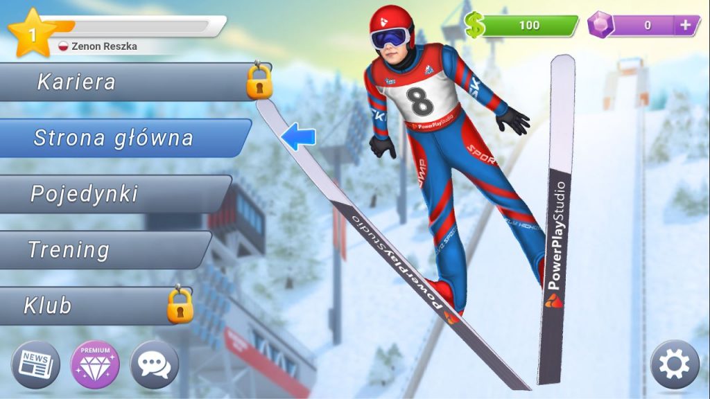 Ski Jump Mania 3 gra skoki narciarskie
