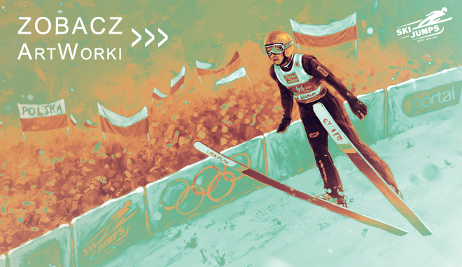 ski jumping gra online artwork