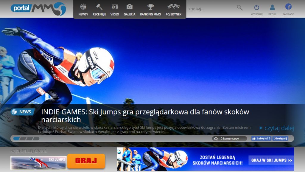 skijump gra skoki narciarskie online