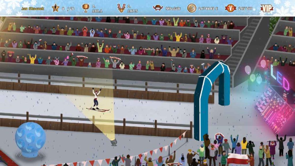 Ski Jump Simulator gra skoki na telefon mobile skocznia Zakopane