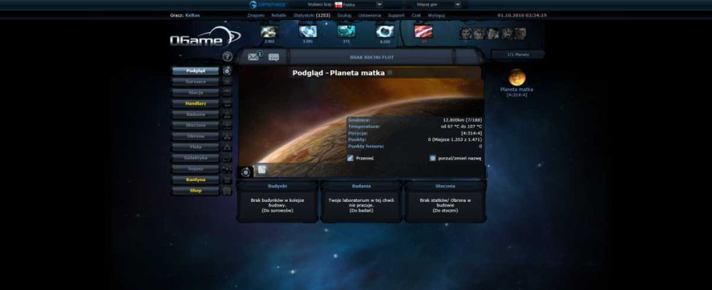 OGame gra strategiczna kosmos sci-fi MMO
