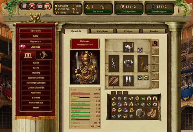 Gladiatus online gry MMORPG na przegładarke